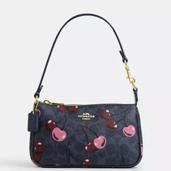 Coach NWT Nolita 19 In Signature Canvas With Cherry Print - Picture 7 of 10